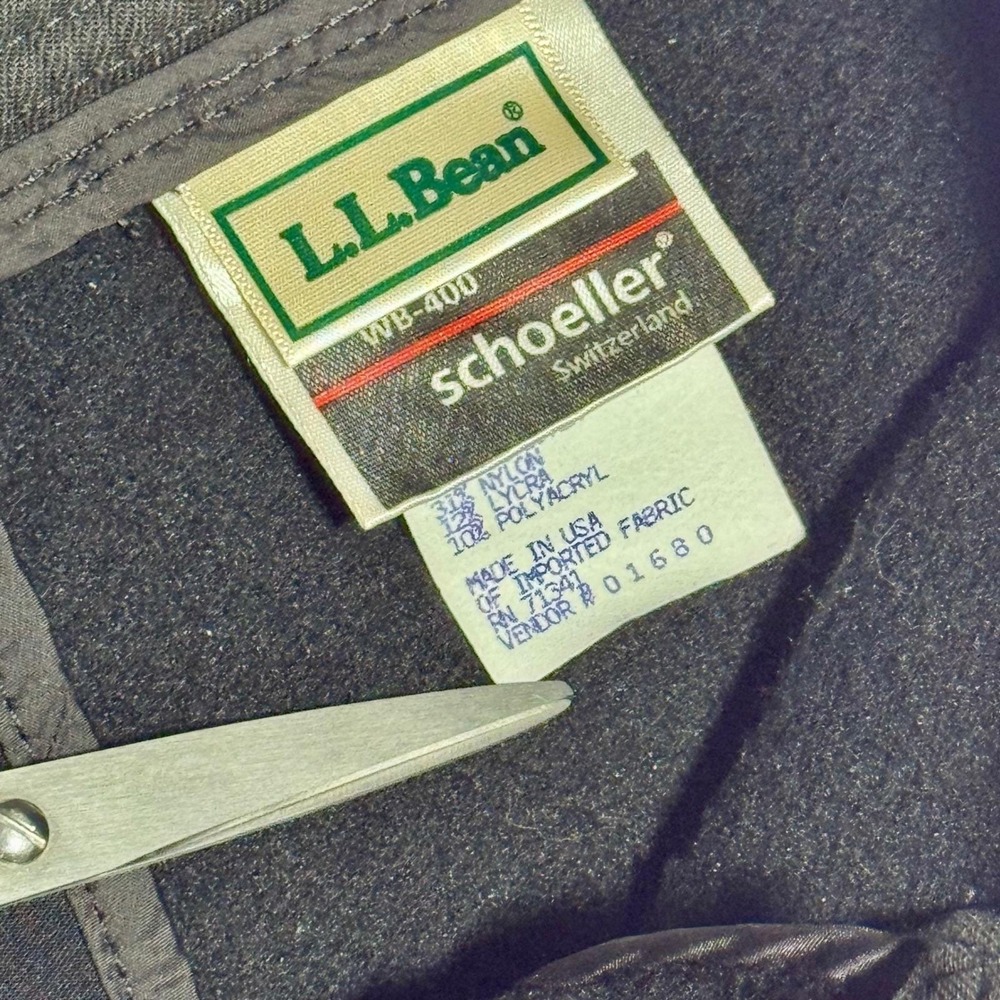 LL Bean WB-400 Schoeller Soft Shell Ski Pants Women's 6R Black Winter Snow - Picture 7 of 7